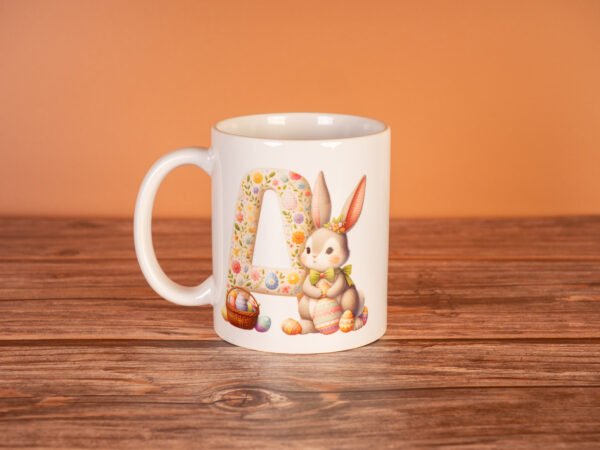 Taza Pascua con inicial nombre