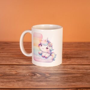 Taza Unicornio con inicial