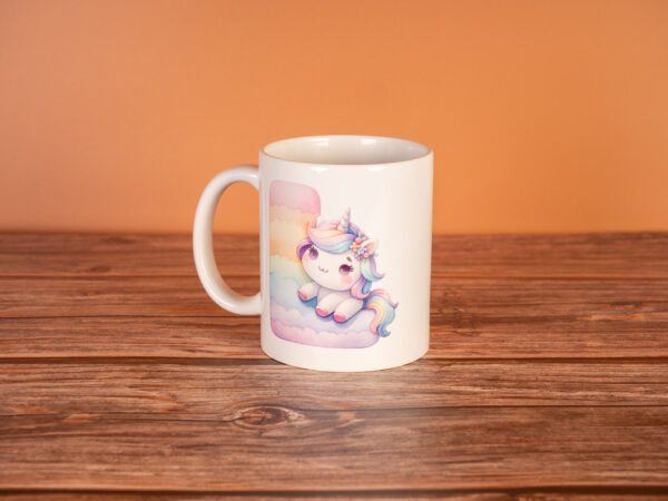 Taza Unicornio con inicial