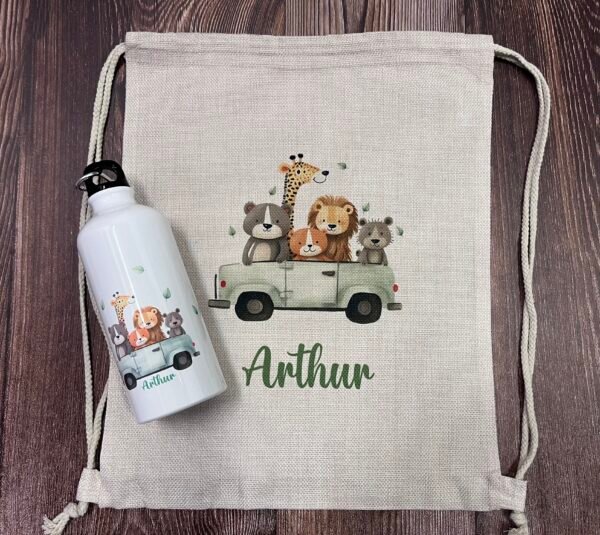 Pack Mochila cordón + Bidón Personalizados